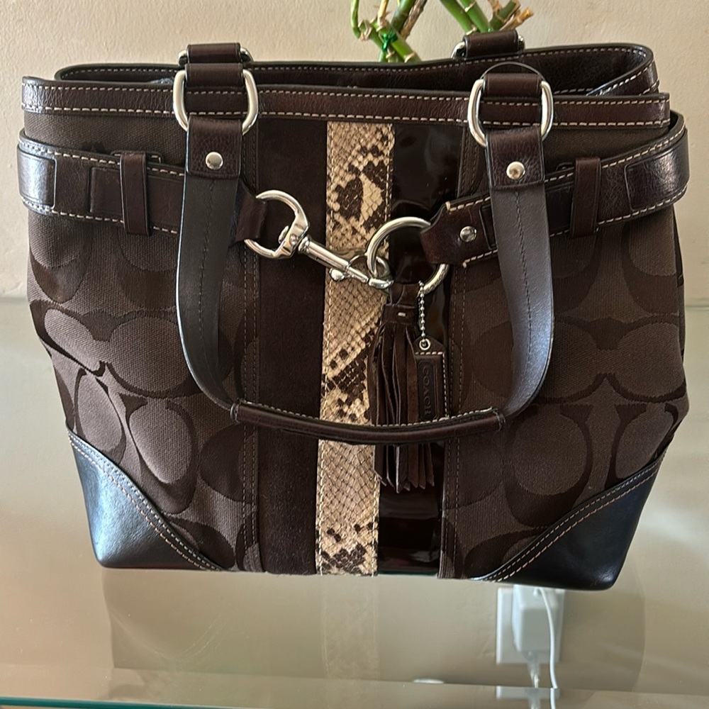Coach hand bag